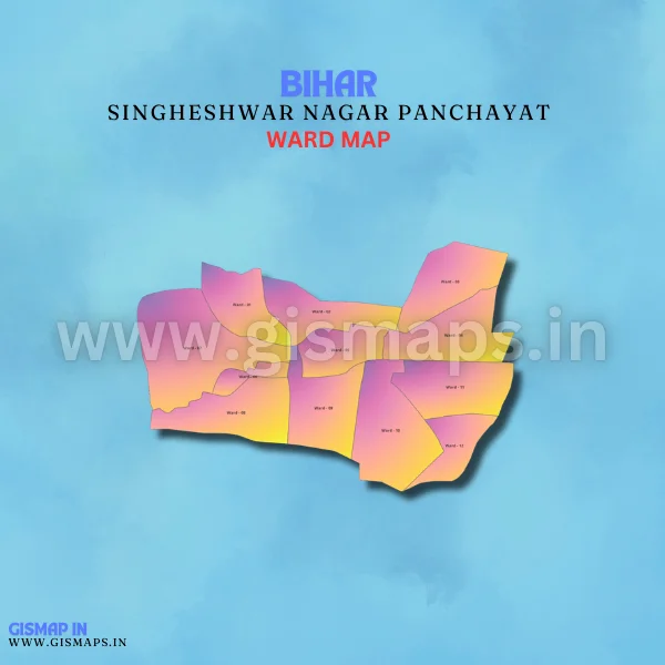 Singheshwar Nagar Panchayat Ward Map